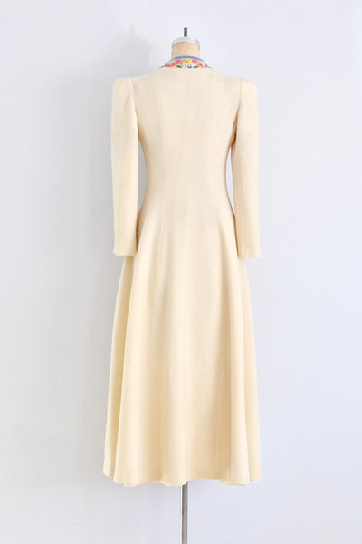 40s Embroidered Princess Coat - Pickled Vintage