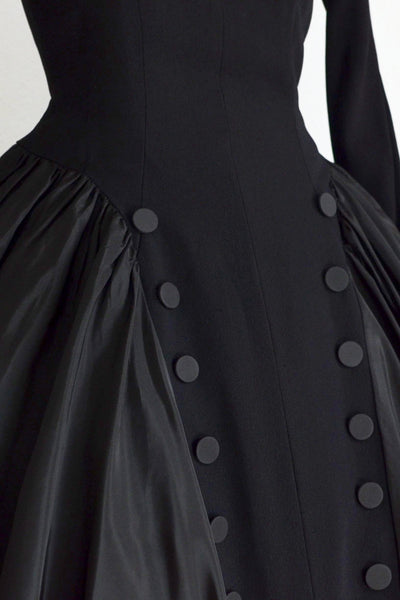 1950s Black Cupcake Dress - Pickled Vintage