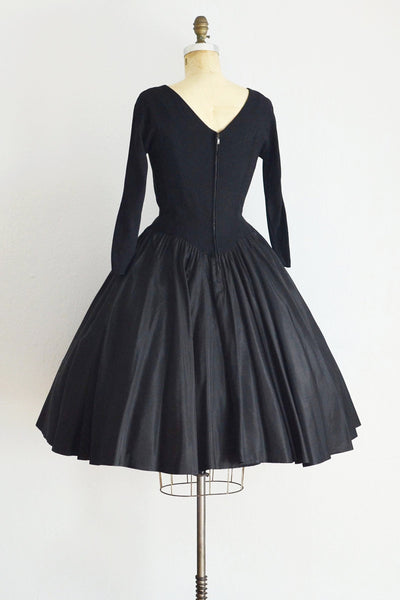 1950s Black Cupcake Dress - Pickled Vintage