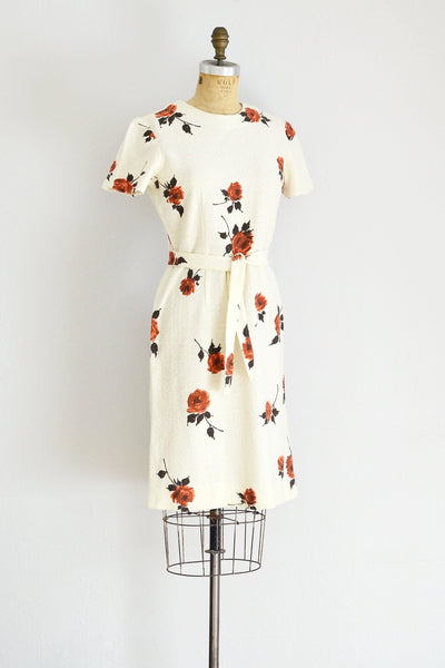 Rose Print Dress - Pickled Vintage