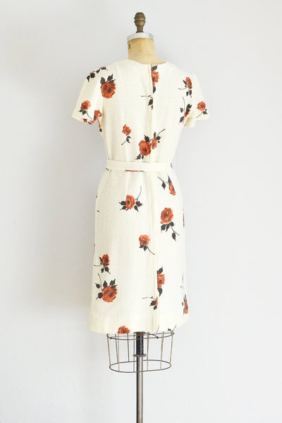 Rose Print Dress - Pickled Vintage