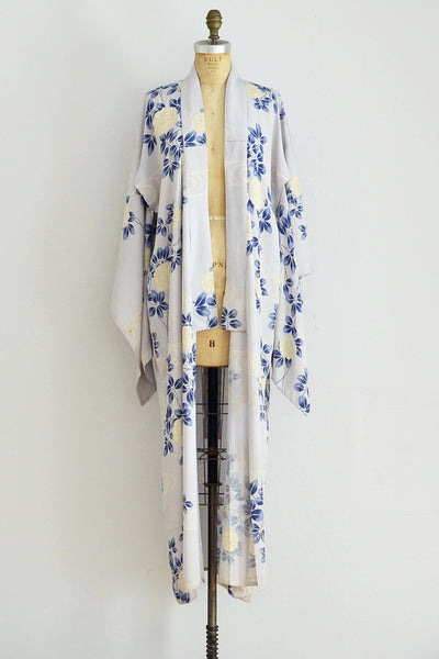 30s Light Aubergine Kimono - Pickled Vintage
