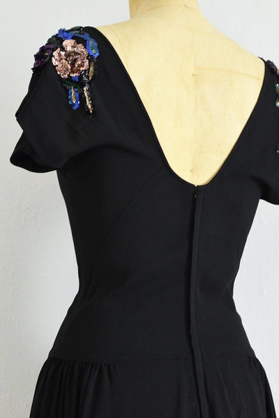 1940s Glam Evening Dress - Pickled Vintage