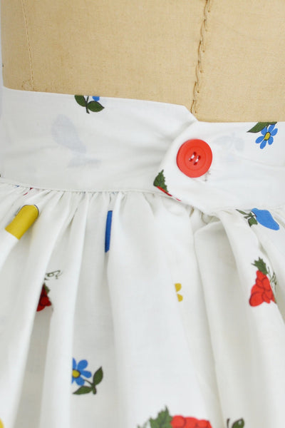 Border Print Skirt - Pickled Vintage
