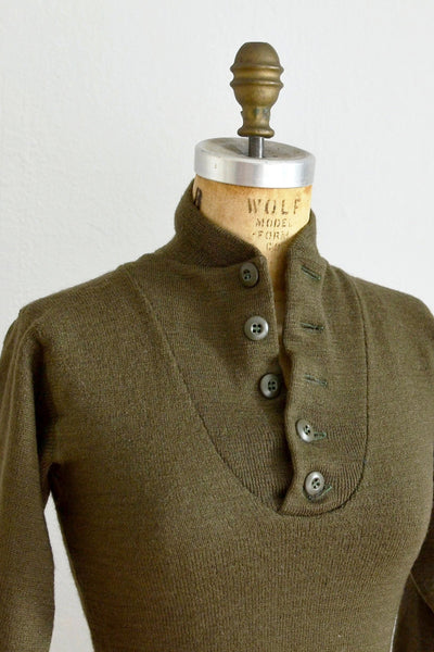 40s Battle Wool Sweater - Pickled Vintage