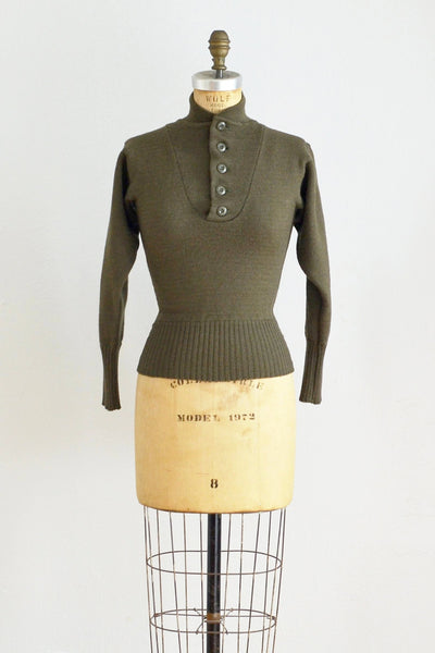 40s Battle Wool Sweater - Pickled Vintage