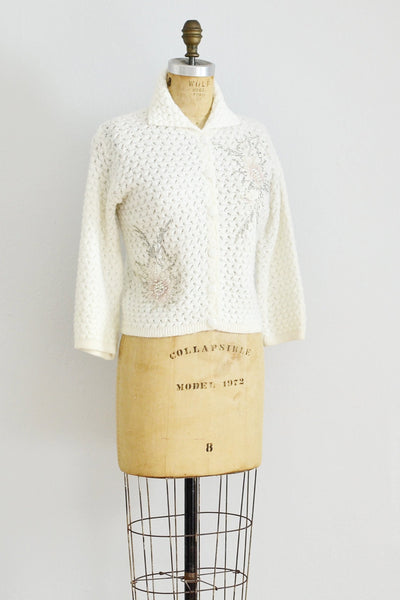 1950s Beaded Cardigan - Pickled Vintage