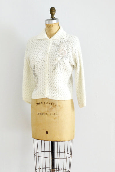 1950s Beaded Cardigan - Pickled Vintage