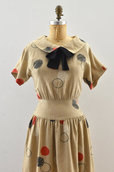 Vintage Printed Dress