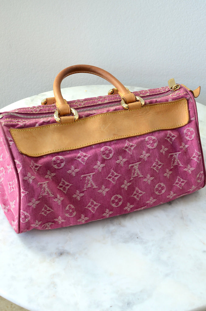 Rare Louis Vuitton Pink Denim Neo Speedy Handbag – Pickled Vintage