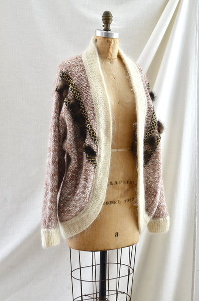 Vintage 80's Speckled Cardigan