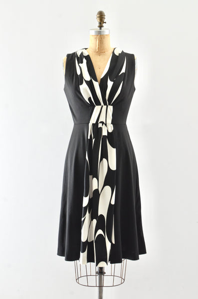 70's Abstract Dress / S