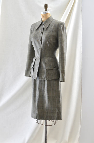 Vintage 1940's Utility Style Suit