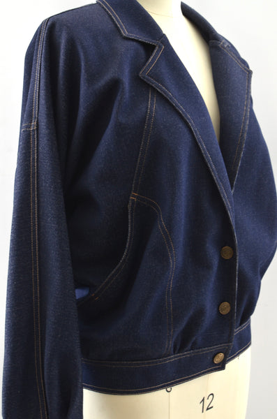 Vintage Blue Knit Jacket