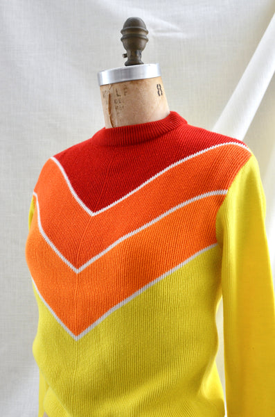 Vintage 70's Chevron Sweater