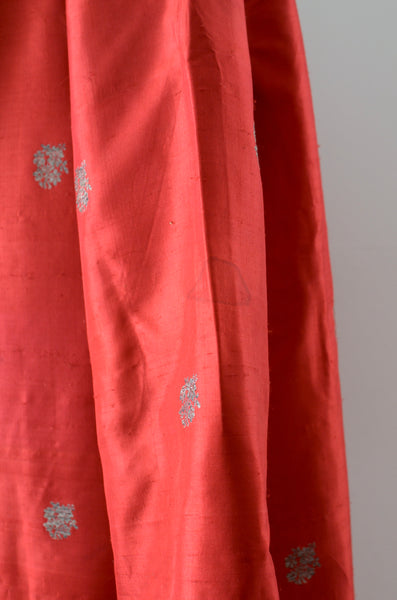 Vintage 50's Red Silk Dress Set