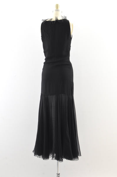 Christian Dior Printemps-Ete 1979 Numbered Chiffon Dress