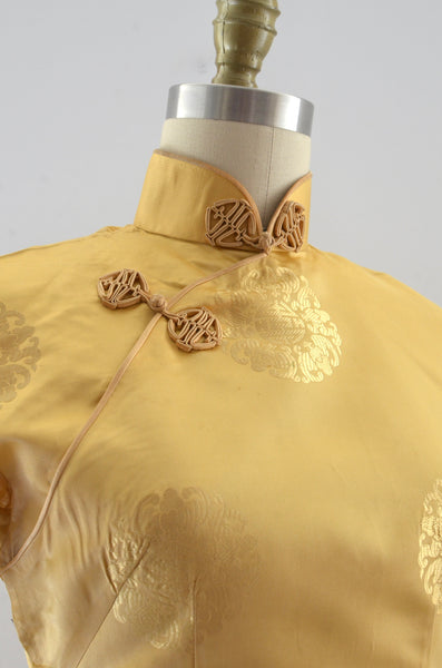 Vintage Gold Cheongsam