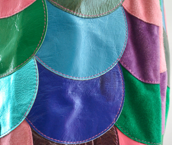 Dolce & Gabbana Patchwork Leather Skirt