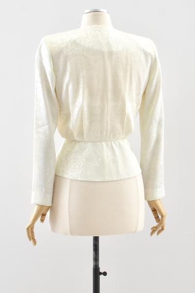 Vintage 80's Embossed Blouse