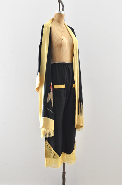 1920's 20’s "Art Deco" Loungewear Set