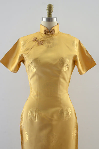 Vintage Gold Cheongsam