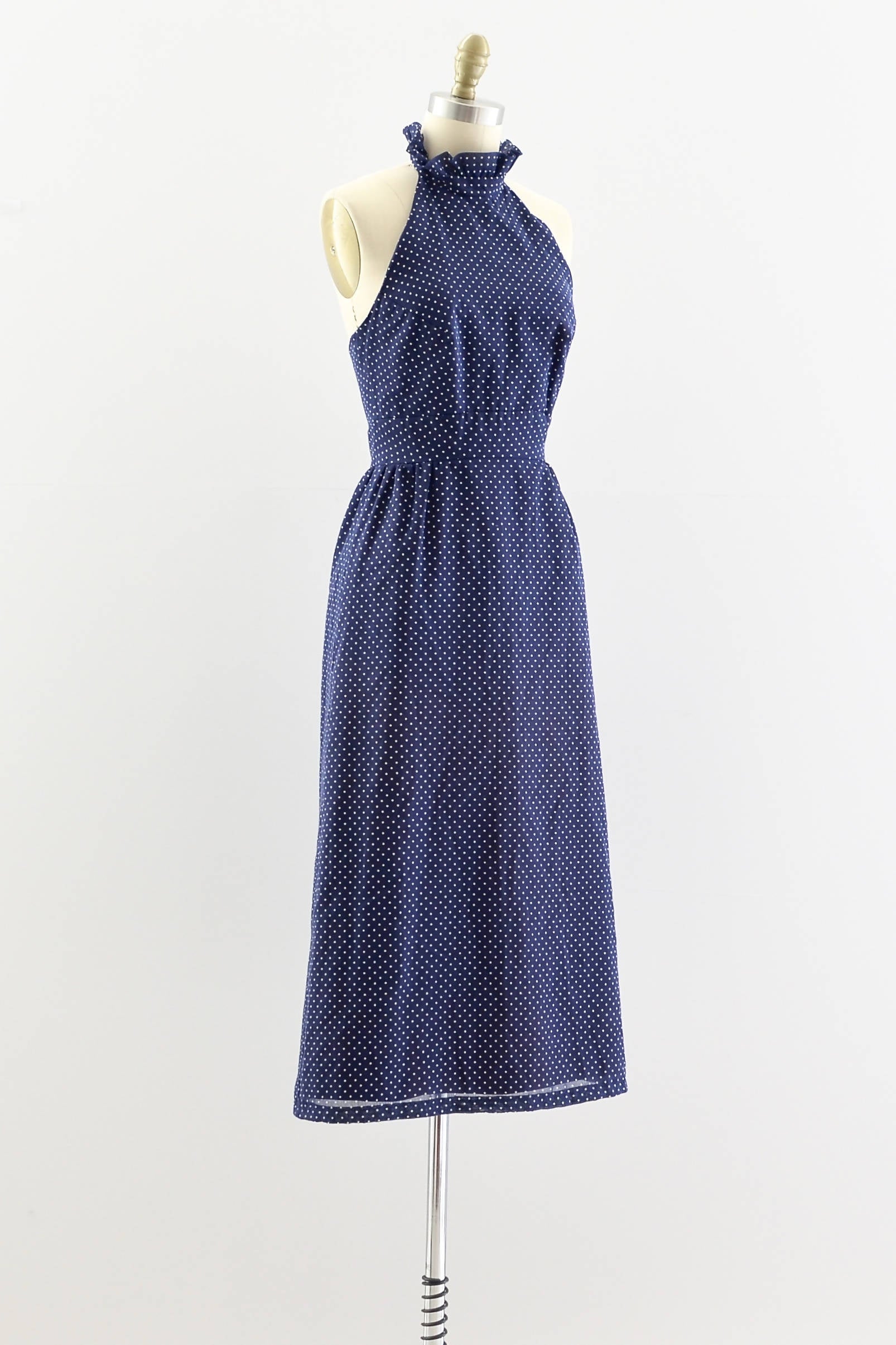 Polka Dot Halter Dress Pickled Vintage Polka Dot Halter Dress Pickled Vintage