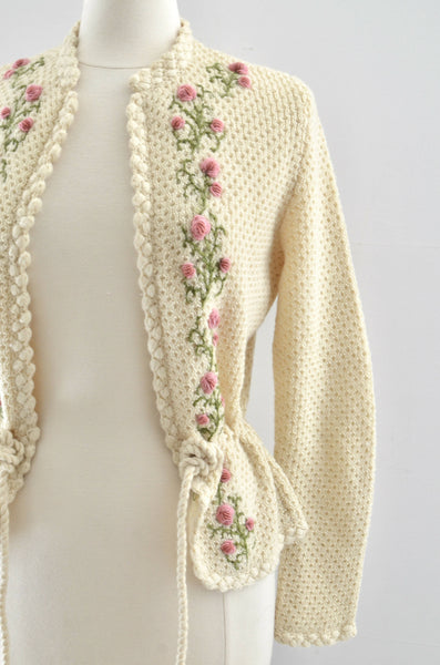 Vintage Austrian Cardigan Sweater / S M