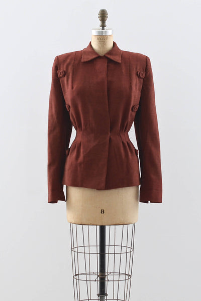 1940s Houndstooth Jacket - Pickled Vintage