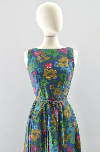 50's Belted Dress / small medium