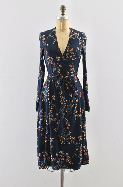 "First Bloom" Diane Von Furstenberg Wrap Dress /  xxs small