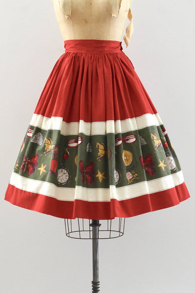 50's Novelty Skirt /  small medium