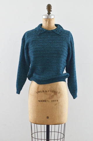 80's Blue/Green Sweater