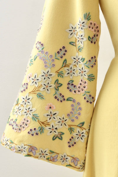 1930s Crewel Embroidered Robe