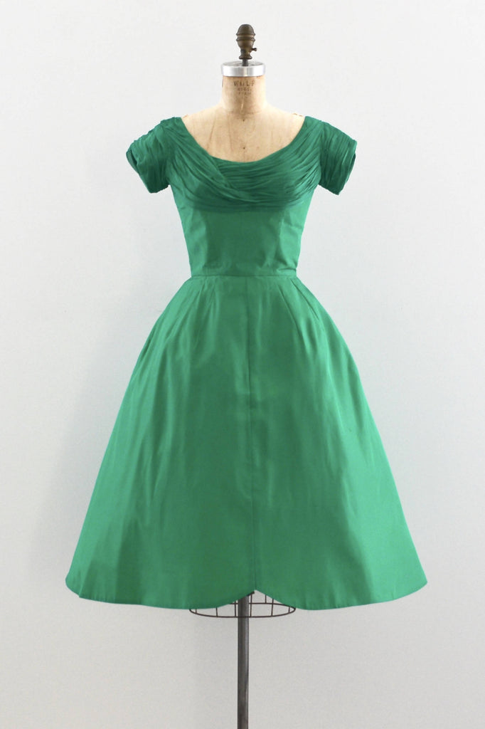 Emerald Green Dress Pickled Vintage Emerald Green Dress Pickled Vintage