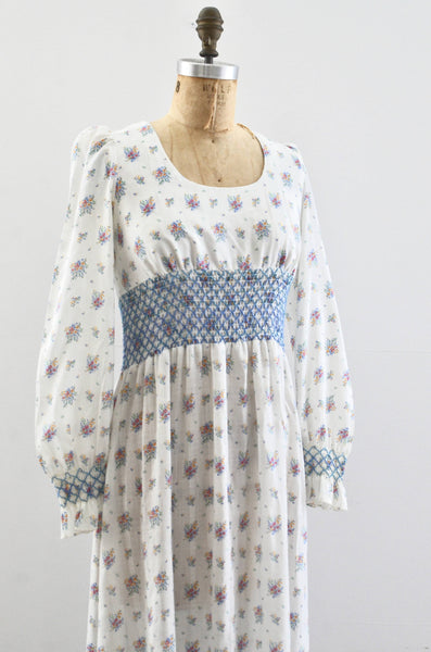 70's Smocked Dress