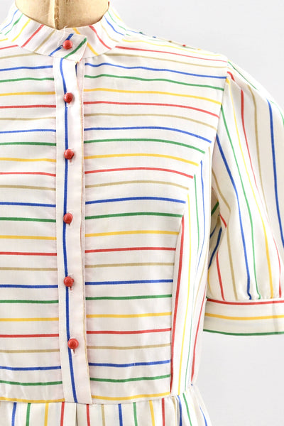 Vintage 70s Candy Stripe Dress