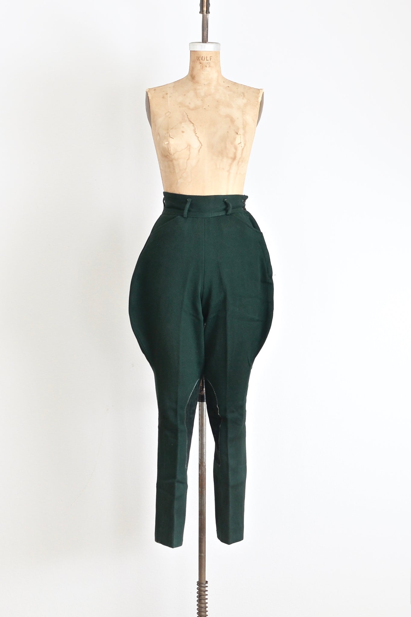 40s Hunter Green Riding Pants - Pickled Vintage