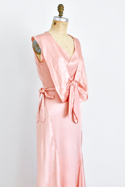 1930s Bubblegum Bias Cut Dress - Pickled Vintage