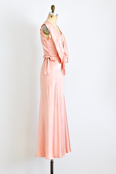 1930s Bubblegum Bias Cut Dress - Pickled Vintage