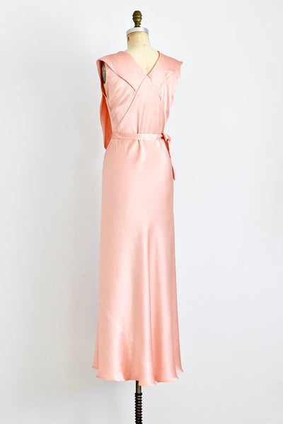 1930s Bubblegum Bias Cut Dress - Pickled Vintage