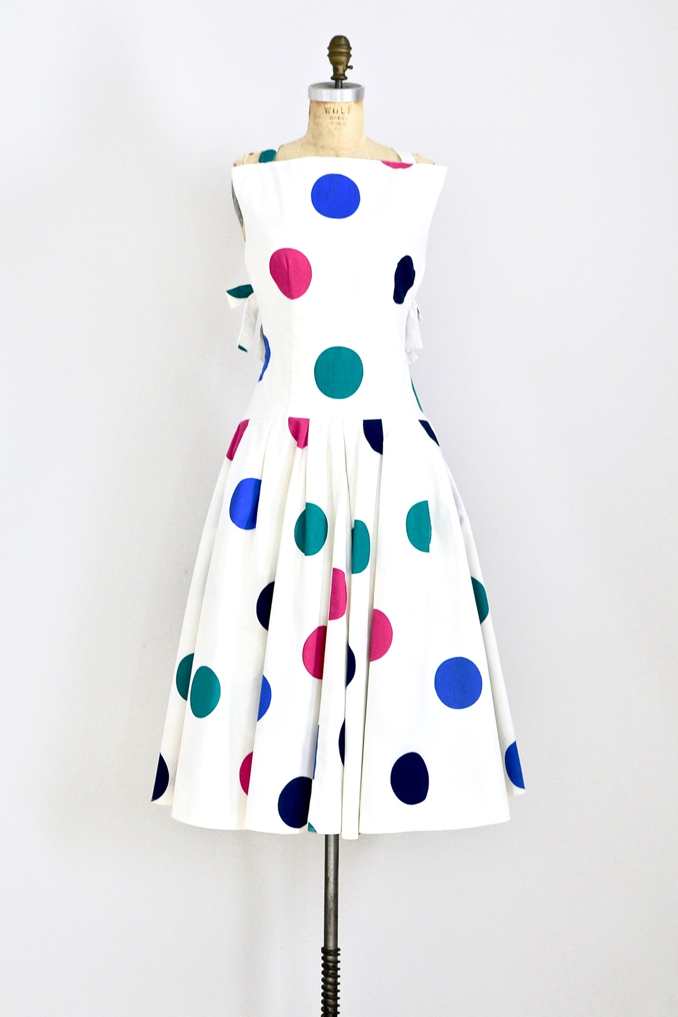 New! - Large Scale Polka Dot Dress - Pickled Vintage
