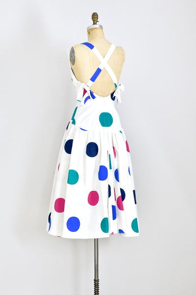 New! - Large Scale Polka Dot Dress - Pickled Vintage