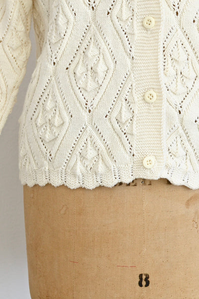 Pointelle Cardigan - Pickled Vintage