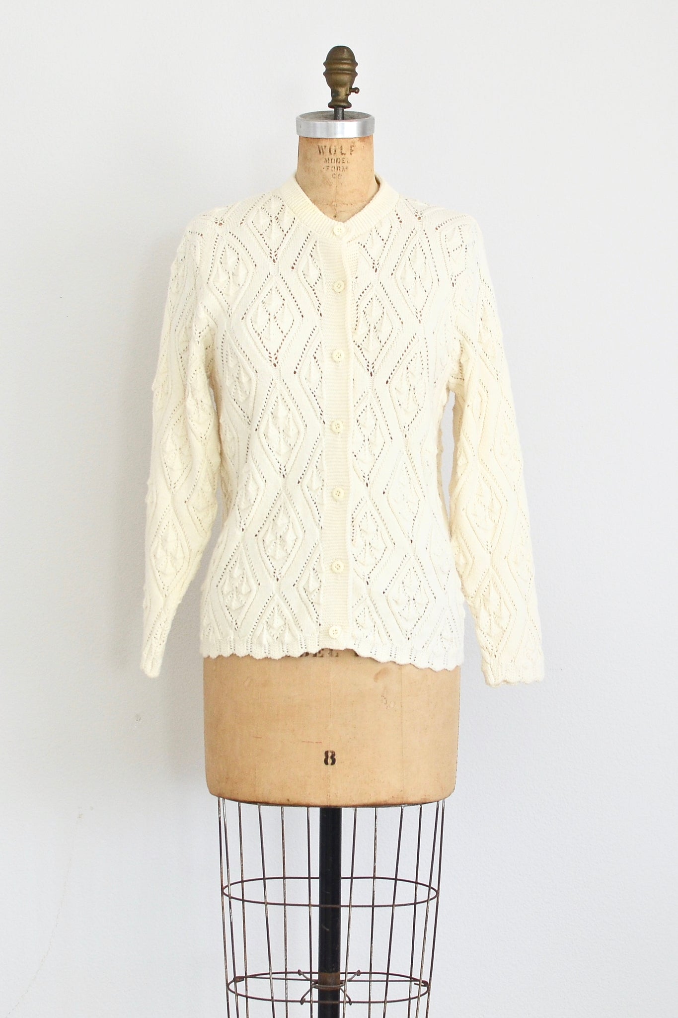 Pointelle Cardigan - Pickled Vintage