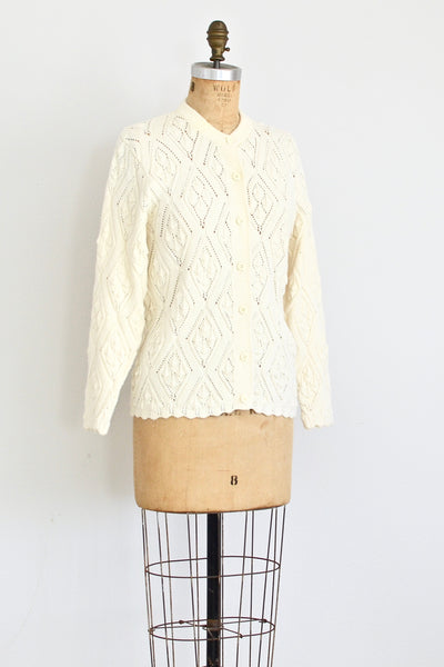Pointelle Cardigan - Pickled Vintage