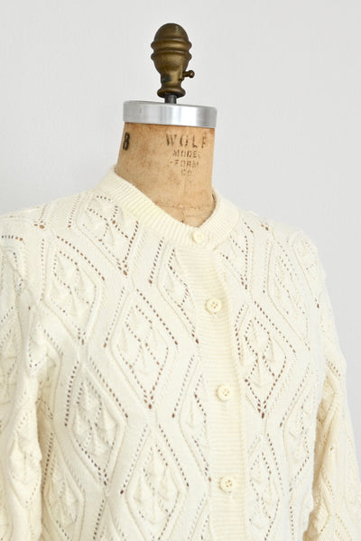 Pointelle Cardigan - Pickled Vintage