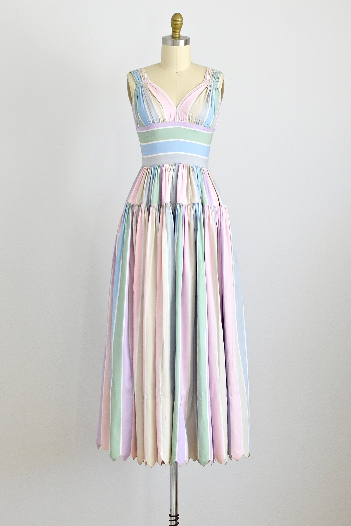 Grecian Pastel Dress - Pickled Vintage