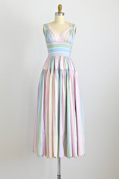 Grecian Pastel Dress - Pickled Vintage