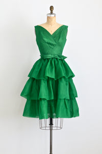 Green Chiffon Dress - Pickled Vintage